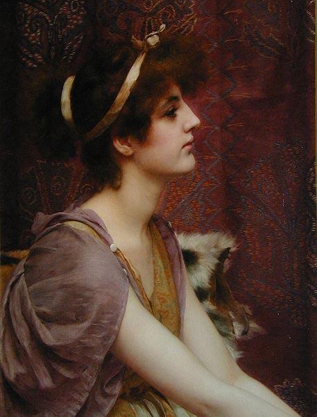 John William Godward Classical Beauty oil painting image